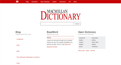 Desktop Screenshot of macmillandictionary.com
